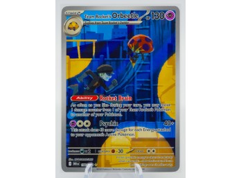 TEAM ROCKET'S ORBEETLE Destined Rivals Set Full Art ILLUSTRATION RARE Holographic Pokemon Card!!!!