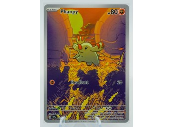 PHANPY Surging Sparks Set Full Art ILLUSTRATION RARE Holographic Pokemon Card!!!!