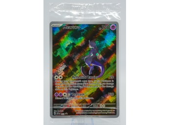 SEALED MEWTWO SV Black Star Promo Holographic Pokemon Card!!!