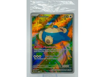 SEALED SNORLAX SV Black Star Promo Holographic Pokemon Card!!!