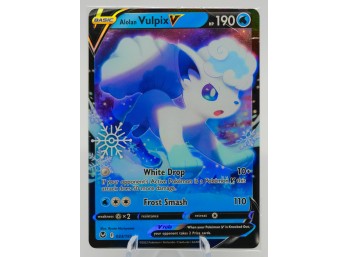 SEALED ALOLAN VULPIX V Silver Tempest Set Ultra Rare Holographic Pokemon Card!!!