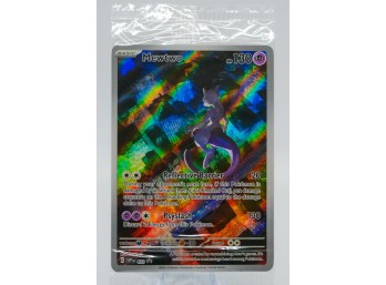 SEALED MEWTWO SV Black Star Promo Holographic Pokemon Card!!! (2)