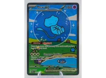 GRAIL!!! 'BUBBLE' MEW EX Paldean Fates Set Full Art SPECIAL ILLUSTRATION RARE Holographic Pokemon Card!!!!