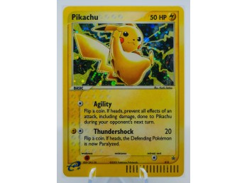 PIKACHU NINTENDO BLACK STAR PROMO Holographic E-READER Pokemon Card!!!