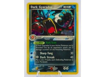 DARK GYARADOS EX Team Rocket Returns Set *STAMPED* Reverse Holographic Pokemon Card!!!