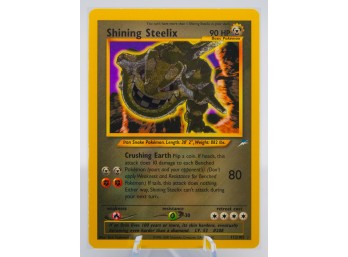 INSANE SHINING STEELIX Neo DESTINY Set Secret Rare Holographic Pokemon Card!!!