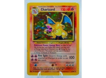 THE OG!!!!! CHARIZARD Base Set Holographic Pokemon Card!!!