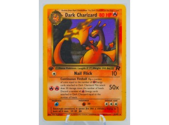 Phenomenal 1ST ED DARK CHARIZARD Team Rocket Set RARE Pokemon Card!!!