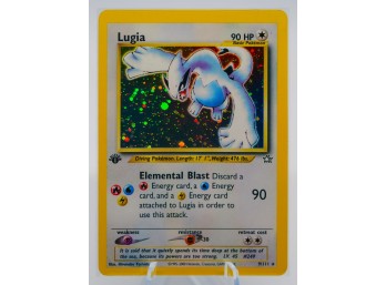 HOLY GRAIL OF POKEMON!!!! PSA-READY 1ST ED LUGIA Neo Genesis Set Holographic Pokemon Card!!!