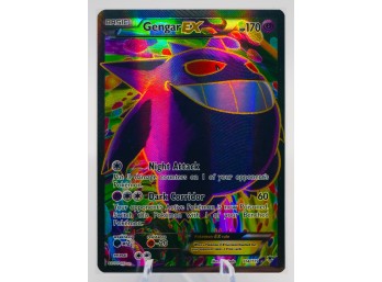 MID-ERA CHASE!!! GENGAR EX Phantom Forces Set Full Art ULTRA RARE Holographic Pokemon Card!!!!