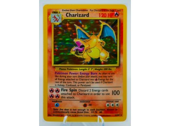 THE OG!!! Gorgeous CHARIZARD Base Set Holographic Pokemon Card!!!