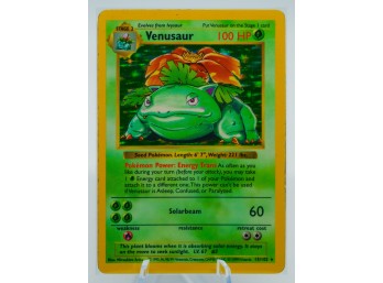 Amazing VENUSAUR SHADOWLESS (Ltd. 2nd Print) Base Set Holographic Pokemon Card!!!