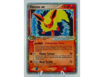 AMAZING FLAREON Delta Species Set Ultra Rare FULL HOLOGRAPHIC Pokemon Card!!!