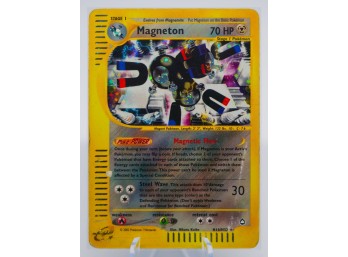 MAGNETON Skyridge Set Holographic E-Reader Pokemon Card!!!