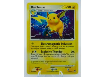 RAICHU Mysterious Treasures Set Holographic Pokemon Card!!!