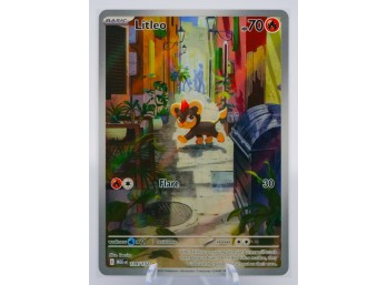 LITLEO Mega Evolution Set Full Art ILLUSTRATION RARE Holographic Pokemon Card!!!!