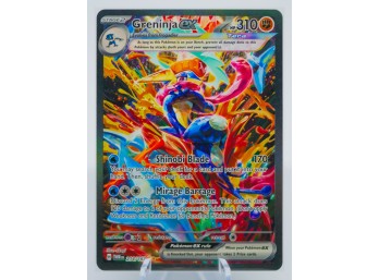 GRENINJA EX Twilight Masquerade Set Full Art SPECIAL ILLUSTRATION RARE Holographic Pokemon Card!!!!