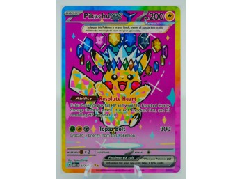 PIKACHU EX Ascended Heroes Set Full Art SPECIAL ILLUSTRATION RARE Holographic Pokemon Card!!!!