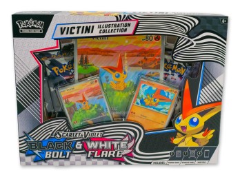*SEALED* SCARLET & VIOLET BLACK BOLT & WHITE FLARE VICTINI POKEMON ILLUSTRATION COLLECTION!!!
