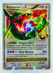 Incredible RAYQUAZA C LV. X SUPREME VICTORS SET ULTRA RARE FULL HOLOGRAPHIC POKEMON CARD!!!