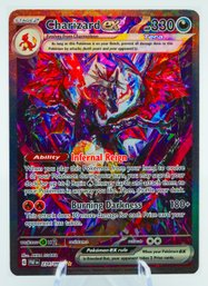 Fantastic CHARIZARD EX Paldean Fates Set Full Art SPECIAL ILLUSTRATION RARE Holographic Pokemon Card!!!
