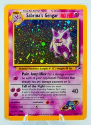 UNBELIEVABLE SABRINA'S GENGAR Gym Heroes Holographic Pokemon Card!!!