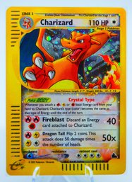 JAWDROPPING 'CRYSTAL' CHARIZARD SKYRIDGE SET HOLOGRAPHIC E-READER POKEMON CARD!!!!!!!
