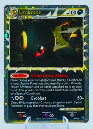 UMBREON UNDAUNTED SET FULL HOLOGRAPHIC POKEMON CARD!!!!!