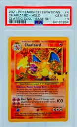 Epic PSA 10 GEM MINT CHARIZARD CELEBRATIONS CLASSIC COLLECTION HOLOGRAPHIC POKEMON CARD!!!!