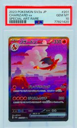 Fantastic PSA 10 GEM MINT CHARIZARD EX JAPANESE SV151 Set Full Art SPECIAL ART RARE Holographic Pokemon Card!!
