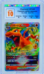 Amazing CGC 10 PERFECT(!) CHARIZARD VSTAR Star Birth Set Full Art TRIPLE RARE Holographic Pokemon Card!!!