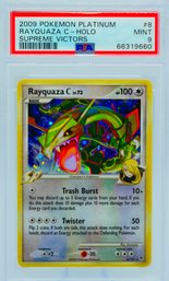 PSA 9 MINT RAYQUAZA C PLATINUM SUPREME VICTORS SET HOLOGRAPHIC POKEMON CARD!!!