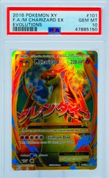 PSA 10 GEM MINT MCHARIZARD EX XY EVOLUTIONS SET FULL ART ULTRA RARE Holographic Pokemon Card!!!