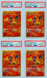 MASTERPIECE - PSA 10 GEM MINT CHARIZARD 25TH ANNIVERSARY PROMO PACK: Japanese, Indonesian, Thai, Chinese Quad!