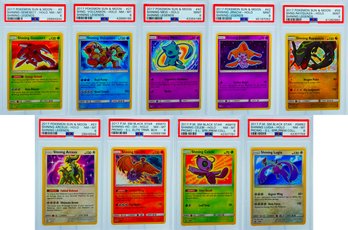 CURATED PSA GRADED SHINING LEGENDS *COMPLETE* SHINING POKEMON 9 CARD SET - Ho-Oh Lugia Celebi Arceus!!!