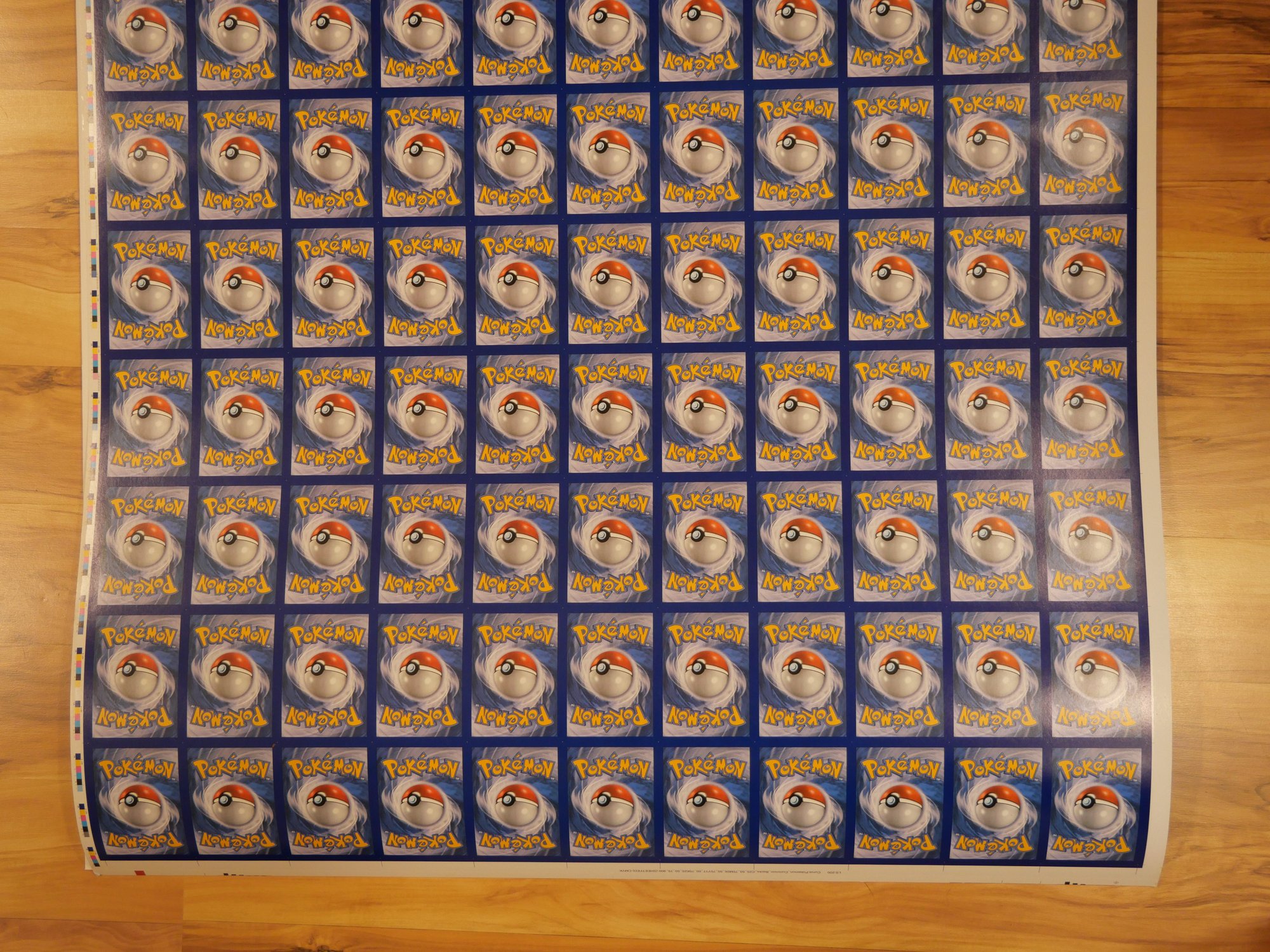 1ST ON THE MARKET?!?!? **BLANK VERTICAL HOLOGRAPHIC** FRONT SIDE POKEMON  CARD UNCUT SHEET!!!!! #4773 | Auctionninja.com