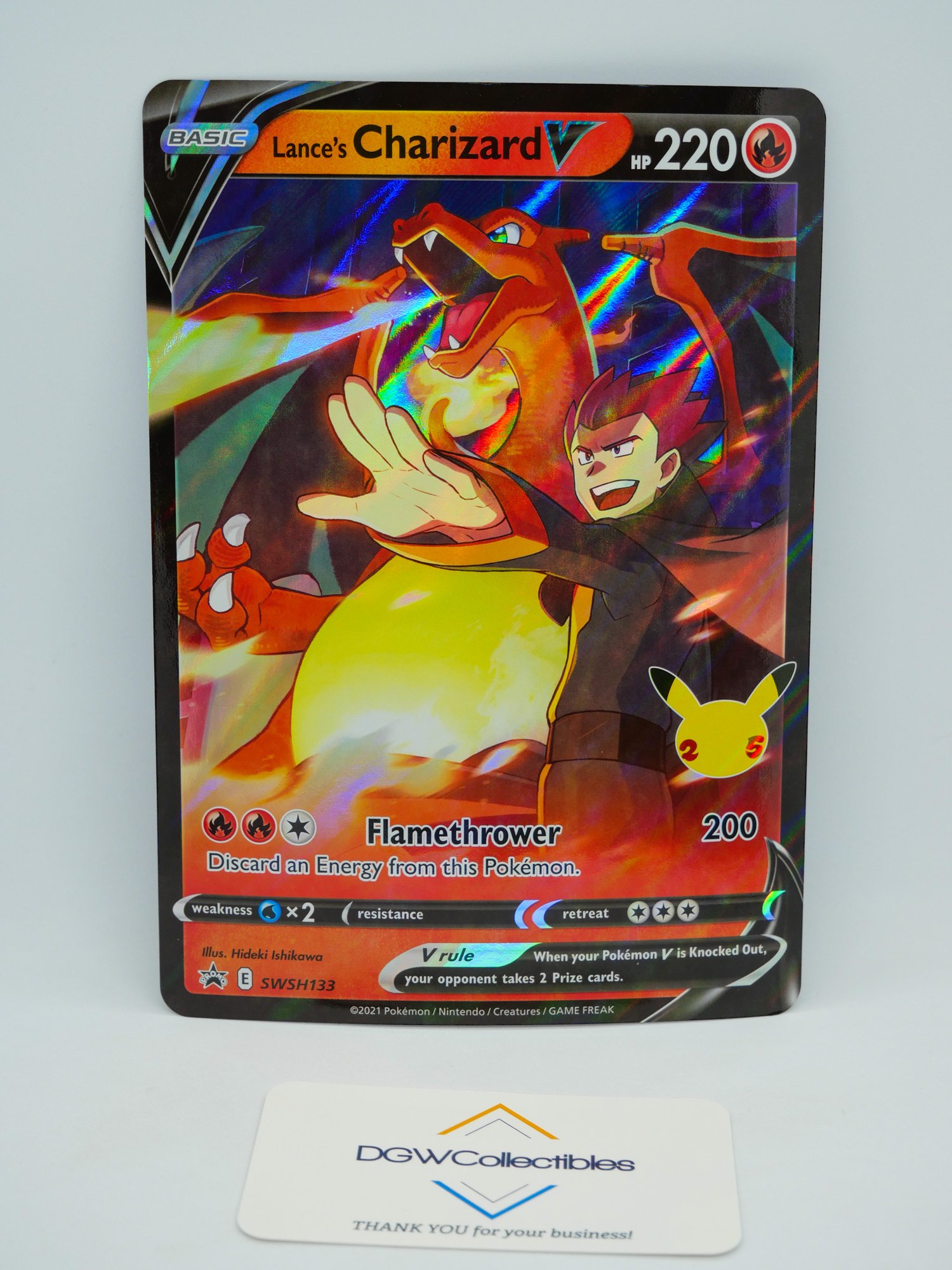 Super Cool JUMBO Lance's Charizard V Promo Holographic Card! (2) #3965 | Auctionninja.com Super Cool JUMBO Lance's Charizard V Promo Holographic Card! (2) #3965 | Auctionninja.com