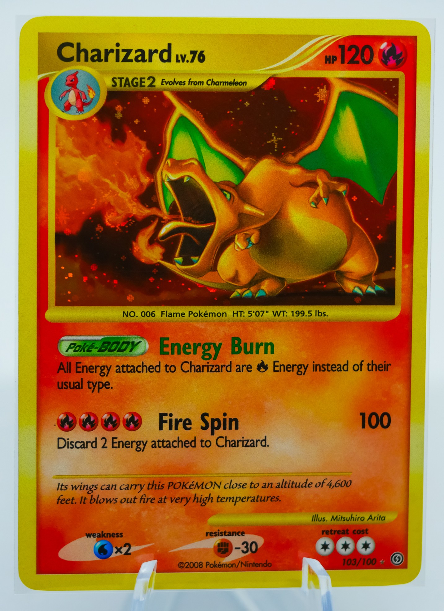 PSA-READY CHARIZARD STORMFRONT SET HOLOGRAPHIC POKEMON CARD!!! #19672 |  Auctionninja.com