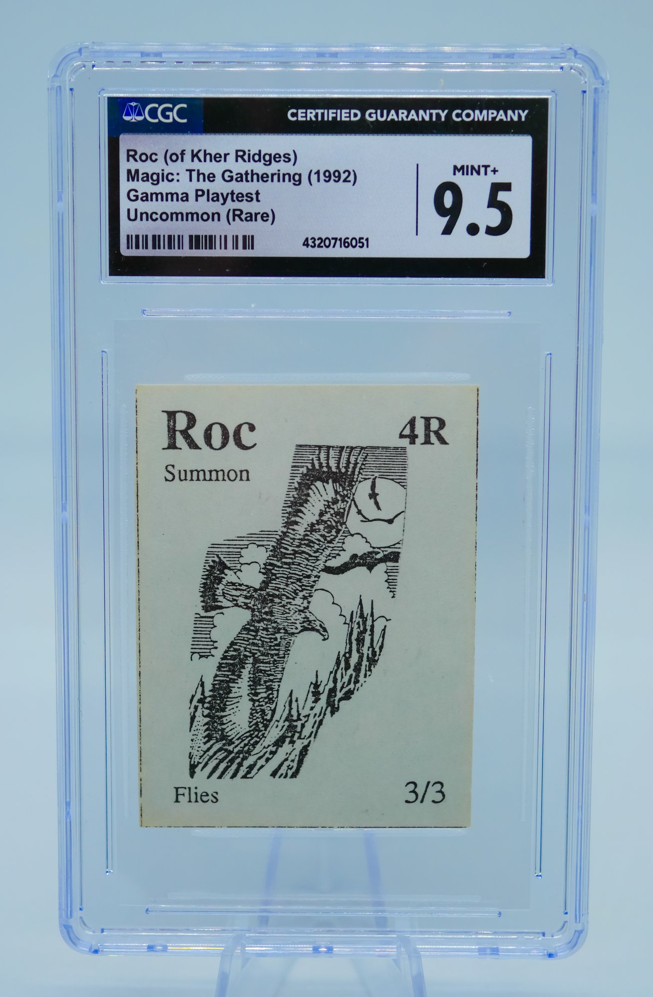 ABSOLUTELY INSANE!!! ROC OF KHER RIDGES Rare MTG GAMMA PLAYTEST CARD  (PRE-ALPHA) CGC Graded MINT 9.5 #4763 | Auctionninja.com