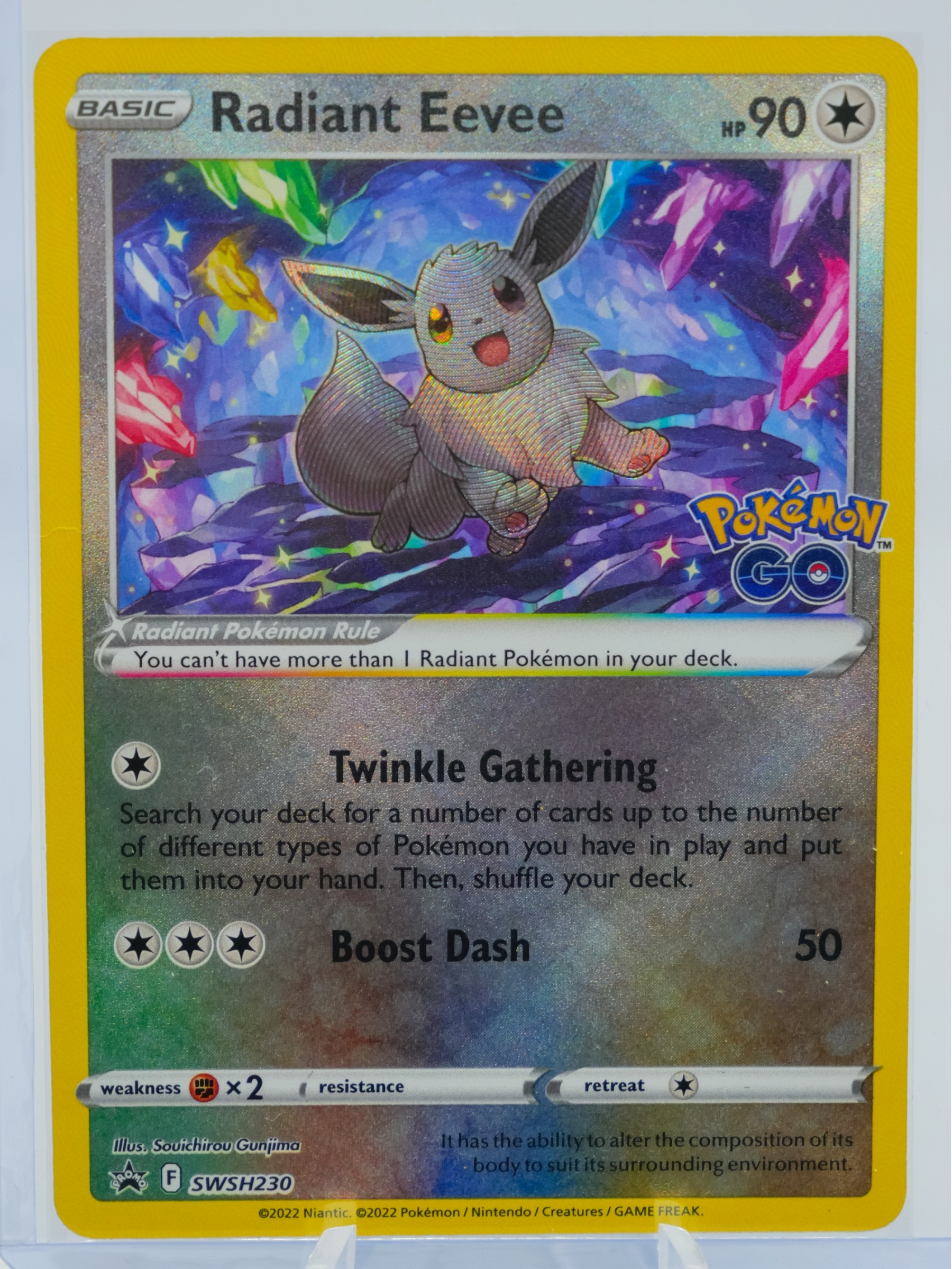 Radiant Eevee Pokemon GO Sword & Shield Promo Card!! #3171 | Auctionninja.com Radiant Eevee Pokemon GO Sword & Shield Promo Card!! #3171 | Auctionninja.com