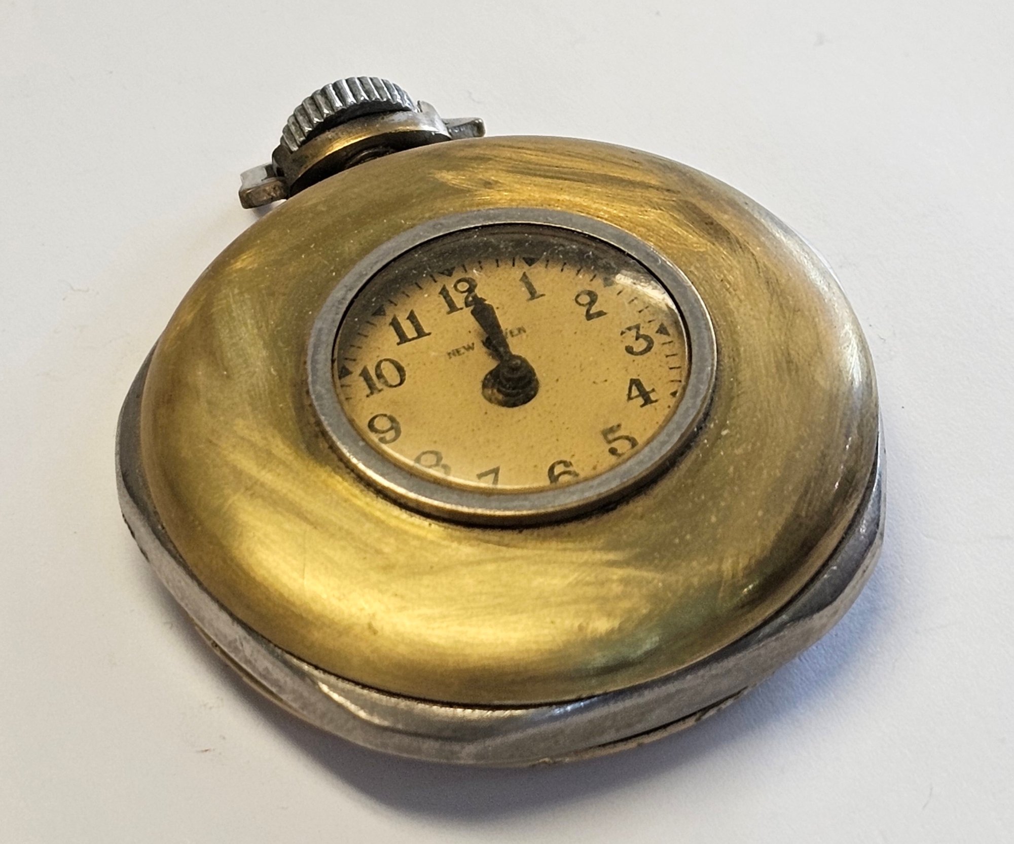 Vintage Pocket Watch New Haven On Face Wind Up Watch Working