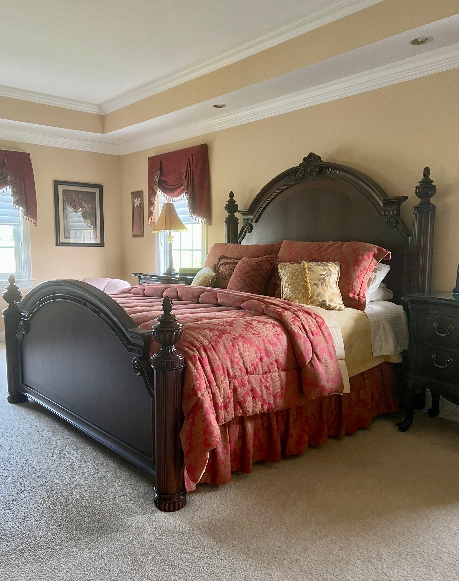 THOMASVILLE DARK CHERRY Mahogany KING BEDROOM SET - BED  display picture 1