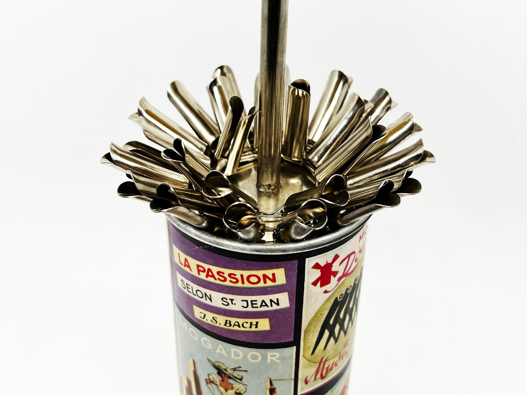A-33) SUPER RARE PARISIAN KIOSK CIGARETTE DISPENSER Circa 1930 - HOLDS 24  CIGARETTES - FRENCH POSTERS - 14