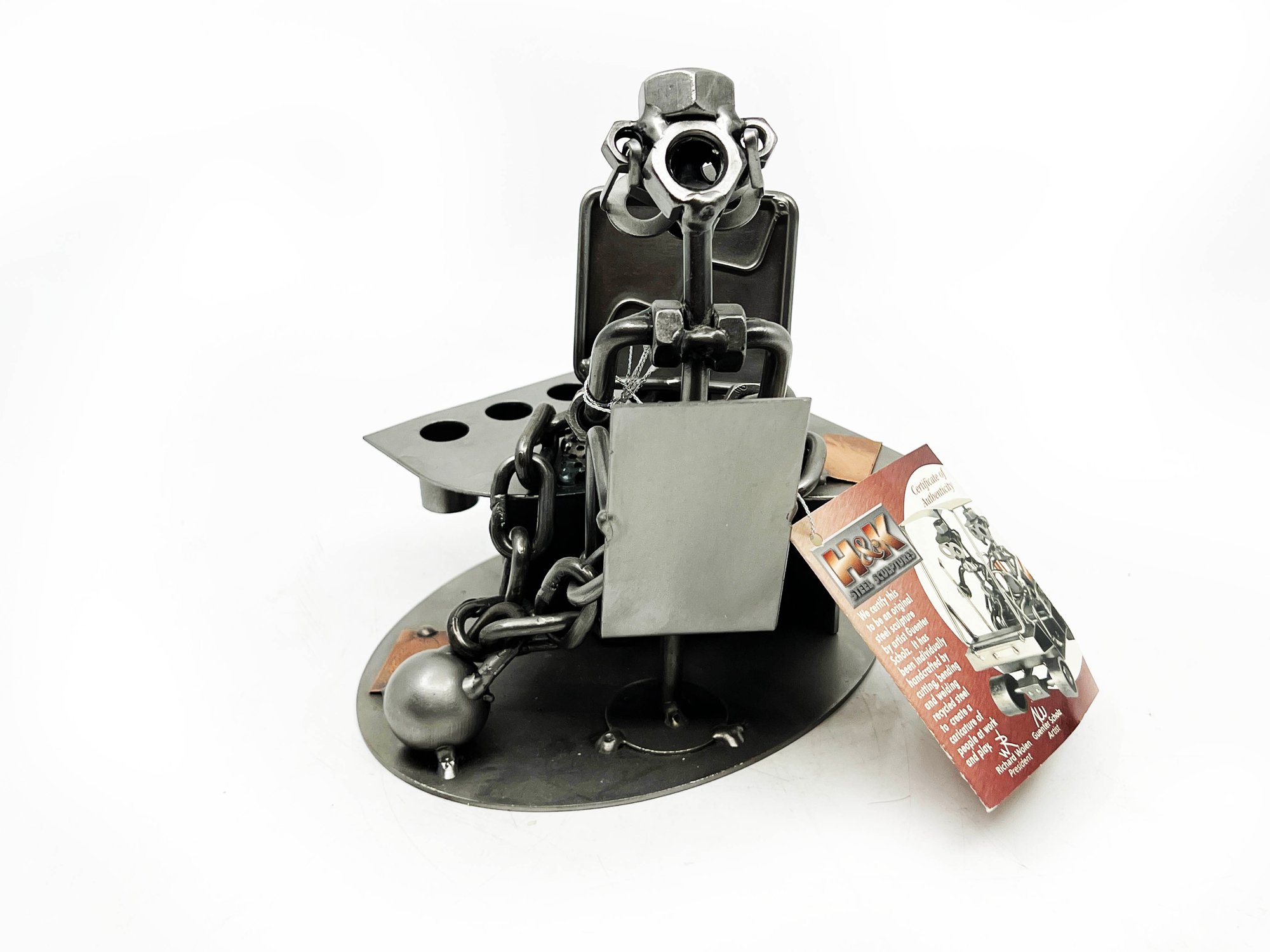 A-65) HINZ & KUNST, GERMANY STEEL SCULPTURE -