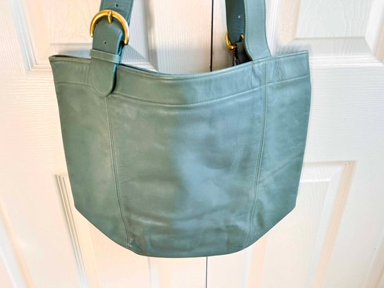 バッグ Vintage Coach Old Leather Tote bag Green Vintage Coach Old Leather Tote bag Green