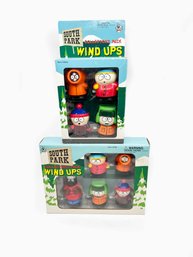 (D-29) VINTAGE LOT OF 2 SOUTH PARK COLLECTORS PACK WIND UPS-IN ORIGINAL BOX-1998