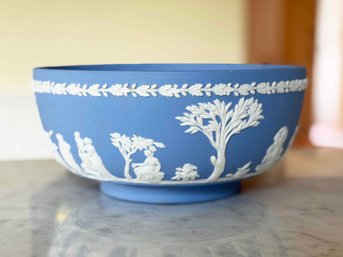 (A-2) VINTAGE WEDGEWOOD BLUE JASPERWARE 'SACRIFICE' BOWL-ENGLAND