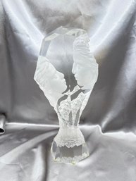 (A-5) VINTAGE ACRYLIC SCULPTURE-TOUCHSTONE' BY MICHAEL WILKINSON-1996 NUMBERED - $5600 SCULPTURE