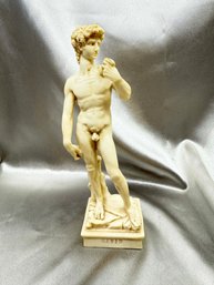 (A-6) VINTAGE CARVED RESIN MICHELANGELOS 'DAVID'-APPROX. 8 1/2' TALL
