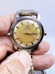 (A-78) VINTAGE 1950-51 OMEGA SEAMASTER WRISTWATCH-AUTOMATIC-17 JEWEL-NOT WORKING